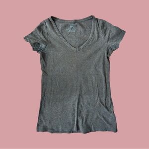 Denver Hayes Casual Brown V-Neck Tee